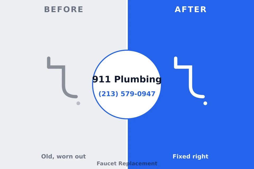 Before and after: plumbing repair Ripon, WI